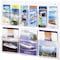Safco Magazine/Pamphlet Display, 9 Pockets, 28"x3"x23-1/2", Clear SAF5666CL - alternate 1